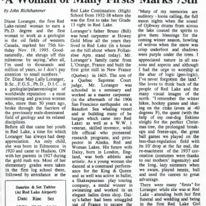 Diane Loranger The District News Dec 6 1995